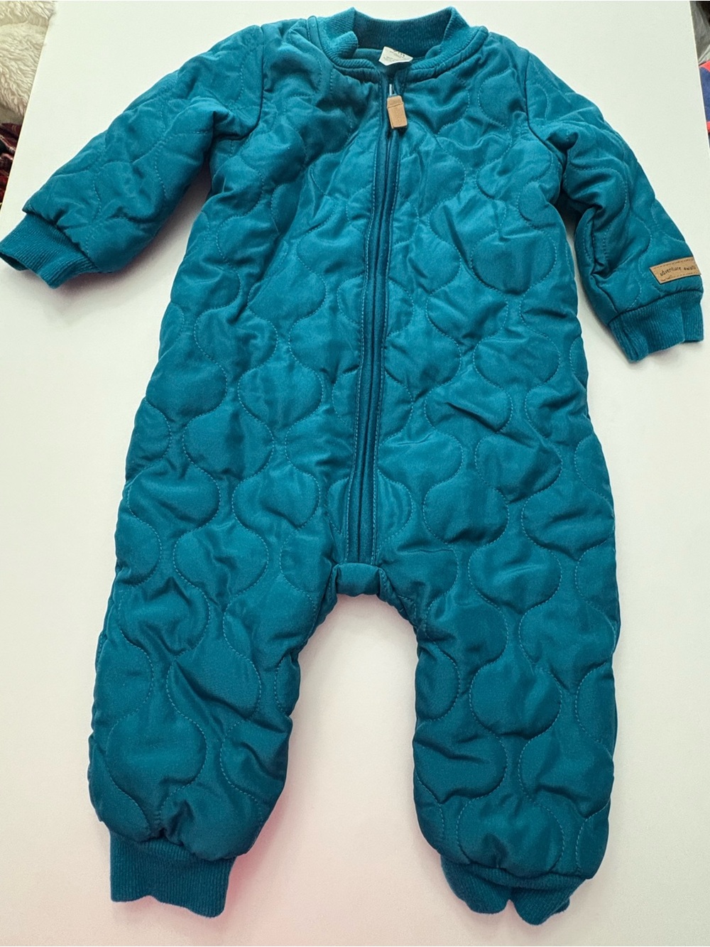 Carter's Quilted Teal One-Piece Baby Bodysuit